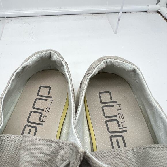 Hey Dude Shoes Womens 8 Gray Wendy Chambray Slip On Loafer - Picture 6 of 8